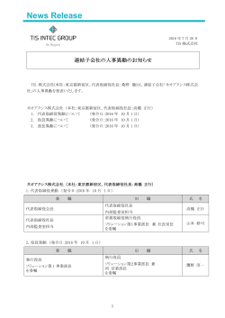 PDF資料 - TIS株式会社