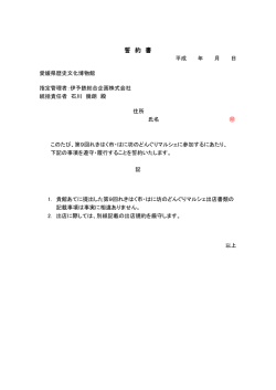 誓約書（PDF:91KB）