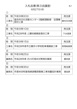 入札会場(第3会議室)