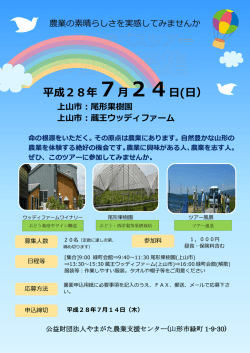 募集チラシ（兼）参加申込書