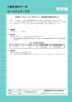 三菱汎用ACサーボ セールスとサービス