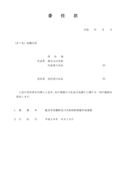 委任状（PDF形式45キロバイト）