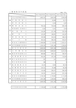 ・ 資 金 収 支 の 状 況