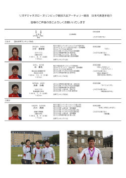 日本代表選手紹介 PDF形式