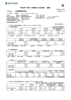 平成28年6月期 決算短信〔日本基準〕（連結） 穴吹興産株式会社 8928