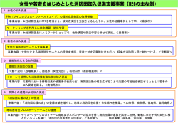 女性や若者をはじめとした消防団加入促進支援事業（H28の主な例）