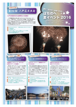 花火大会阿智、野外フェスあり