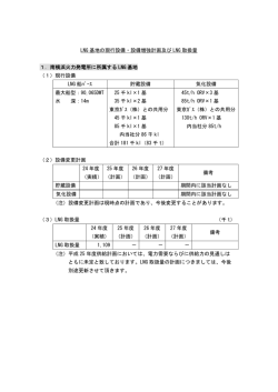 LNG 基地の現行設備・設備増強計画及び LNG 取扱量 1．南
