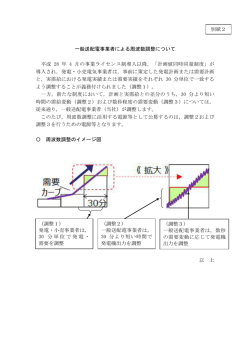 一般送配電事業者による周波数調整について 平成 28 年 4 月の事業