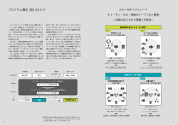 プログラム構成 2016-17 - 国際大学グローバル・コミュニケーション