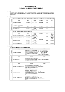 姫路日ノ本短期大学 平成28年度 教員免許状更新講習募集要項