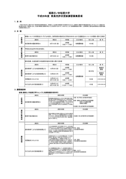 姫路日ノ本短期大学 平成28年度 教員免許状更新講習募集要項