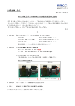 ロータリ真空ポンプ（RPV06A