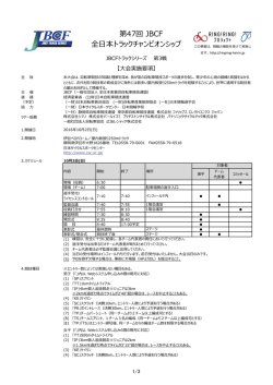 第47回 JBCF 全  本トラックチャンピオンシップ