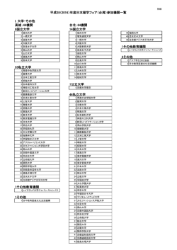 I. 大学・その他 9国立大学 14国立大学 1その他教育機関 2その他 33