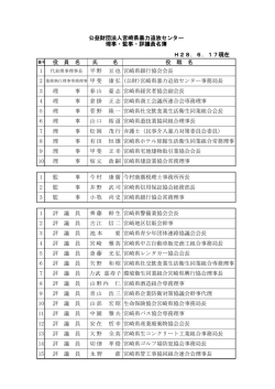 H28．6．17現在 役 員 名 氏 名 役 職 名 1 平野 亘也 宮崎県銀行協会