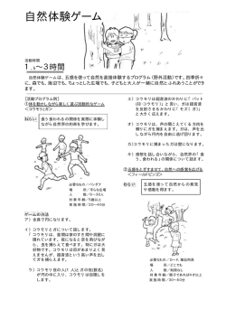 自然体験ゲーム