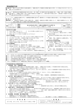 学校経営方針
