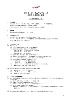 レース公示（PDF
