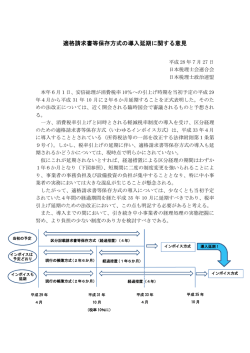 適格請求書等保存方式の導入延期に関する意見