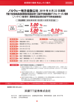 ノックイン条項付 満期償還金額日経平均株価連動型
