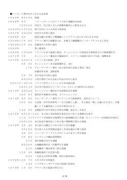 1 / 2 ロッキード事件をめぐる主な出来事 1945年 8月15日 終戦 1948