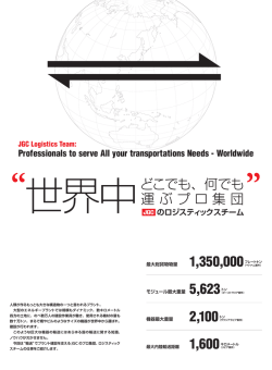 世界中どこでも、何でも運ぶプロ集団 JGCのロジスティックスチーム