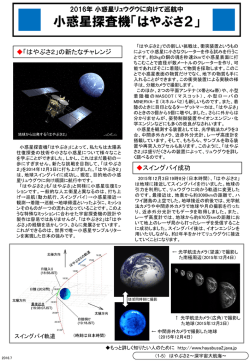 小惑星探査機「はやぶさ2」