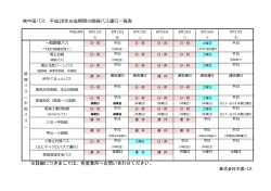 中国バス 平成28年お盆期間の路線バス運    覧表 ※詳細につきましては