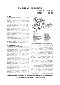 不均一濃度混合気‐乱れ場の燃焼特性