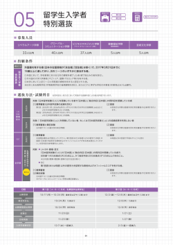 入学者募集概要（PDF）