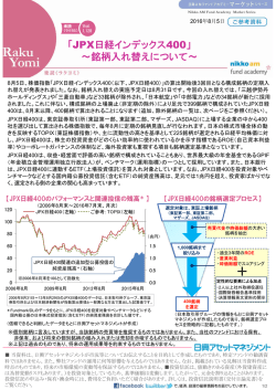 JPX日経インデックス400