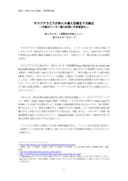 サウジアラビアが再エネ導入目標を下方修正