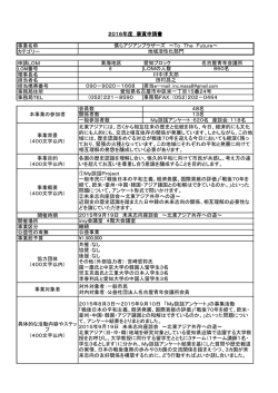 事業名称 カテゴリー 申請LOM LOM番号 理事長名