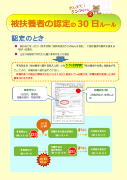 被扶養者の認定の30日ルール