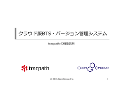 クラウド版BTS・バージョン管理システム