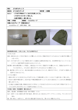 単元 どろぼうがっこう 教材名 どうろぼうグッズ 制作者 小那覇 ねらい