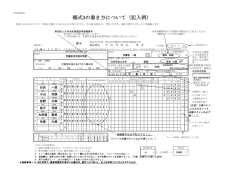様式3の書き方について（記入例）