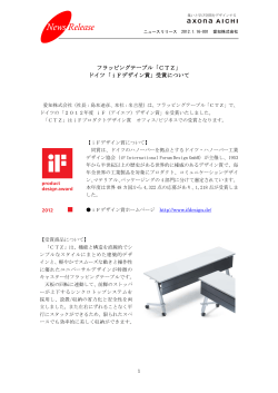 フラッピングテーブル「CTZ」 ドイツ「iFデザイン賞」