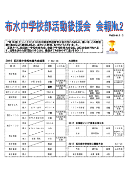 7月16日（土）～18日（月）に石川県中学校体育大会が行われました