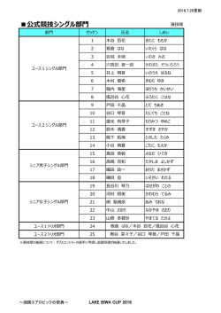 公式競技シングル部門