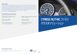 CYPRESS FR/F2MCファミリ クラスタソリューション