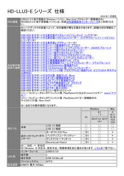 HD-LLU3-E シリーズ 仕様