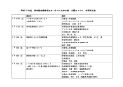 平成 25 年度 東京総合保健福祉センター江古田の森 公開セミナー 年間