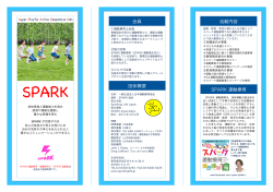 ダウンロードはこちら - 一般社団法人日本運動療育協会（SPARK協会）