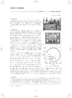 モーションキャプチャシステムによる移動ロボットの運動計測事例