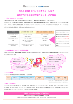 ポスト LINE 世代＝今どきティーン女子 消費プロセス共同研究