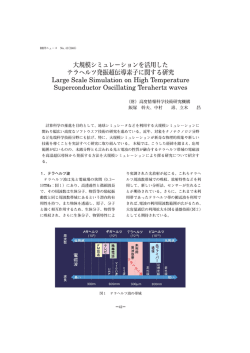 大規模シミュレーションを活用した テラヘルツ発振超伝導素子に関する研究