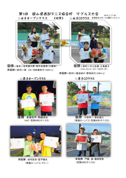 第1回 岡山県西部テニス協会杯 ダブルス大会