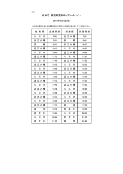 松本忠鉄道風景画ギャラリートレイン 8月運行予定